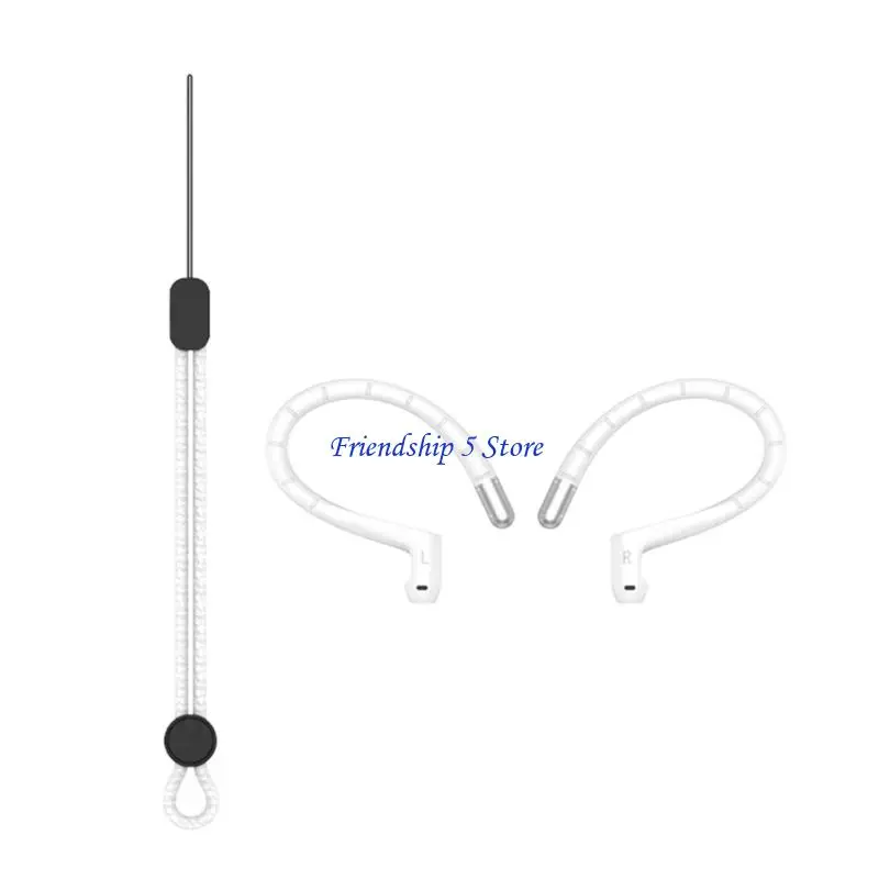 T8WC 안티 슬립 실리콘 이어 그립 활동 라이프 스타일을위한 인체 공학적 디자인 도구없이 쉬운 설치 땀 방지 액세서리