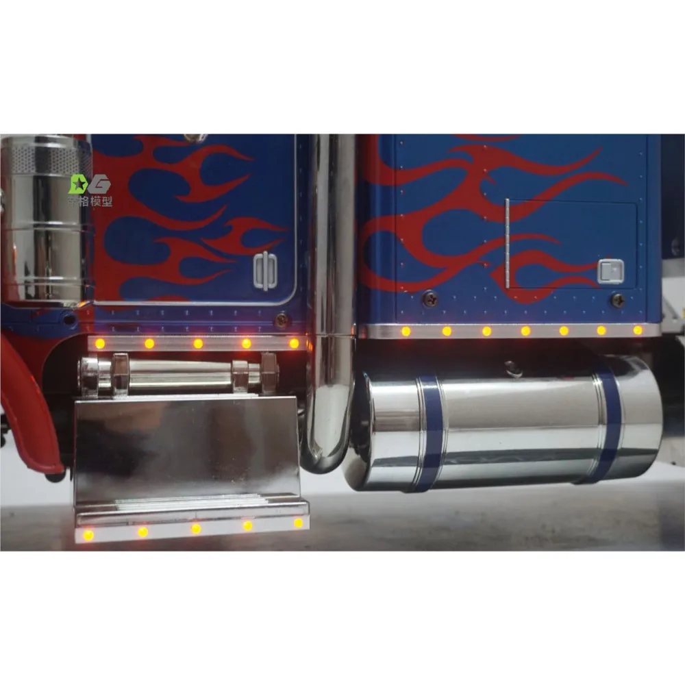 Barra Luminosa Laterale LED Accessori RC per Trattore RC 1/14 56301 Camion Carrozzeria Auto Radiocomandata Modelli Fai-da-Te Parti TH23123