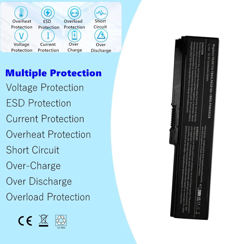 Laptop Battery For Toshiba Satellite C670 L650D L655 C670D L310 L510 L515 L600 L640 L640D L645 L645D L600D L630 L635 L650 Series