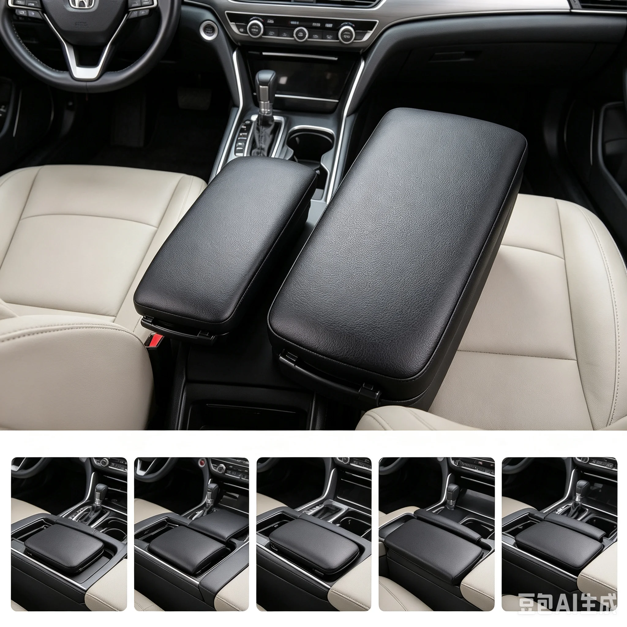 Fit For Audi A4 S4 B6 B7 A6 C6 Armrest Arm Rest Center Console Storage Box Lid Cover Car Interior Styling 2000 2002-2007 2008