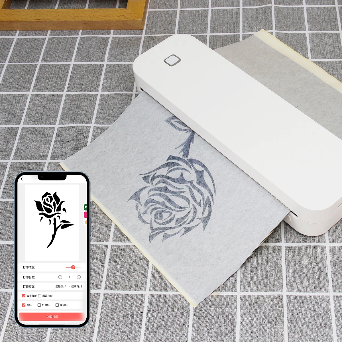 

Marklife D210 Tattoo Stencil Printer Machine Office A4 Thermal Printer Inkless Document A4 Printer