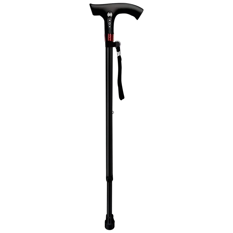 Custom Language Intelligent Crutch for the  Elderly With GPS Location ,LED Lighting,radio,MP3 and Emergency Alarm Functions