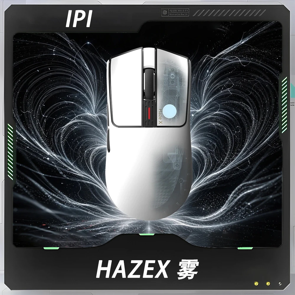 IPI HAZEX Fog Mouse 8K Tri-mode Lightweight Small-sized Gaming Mice PAW3395 Sensor 52000 DPI Button Vibration Feedback TMR Mouse