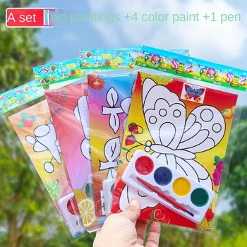 DIY Cartoon Coloring Painting Craft Set 1