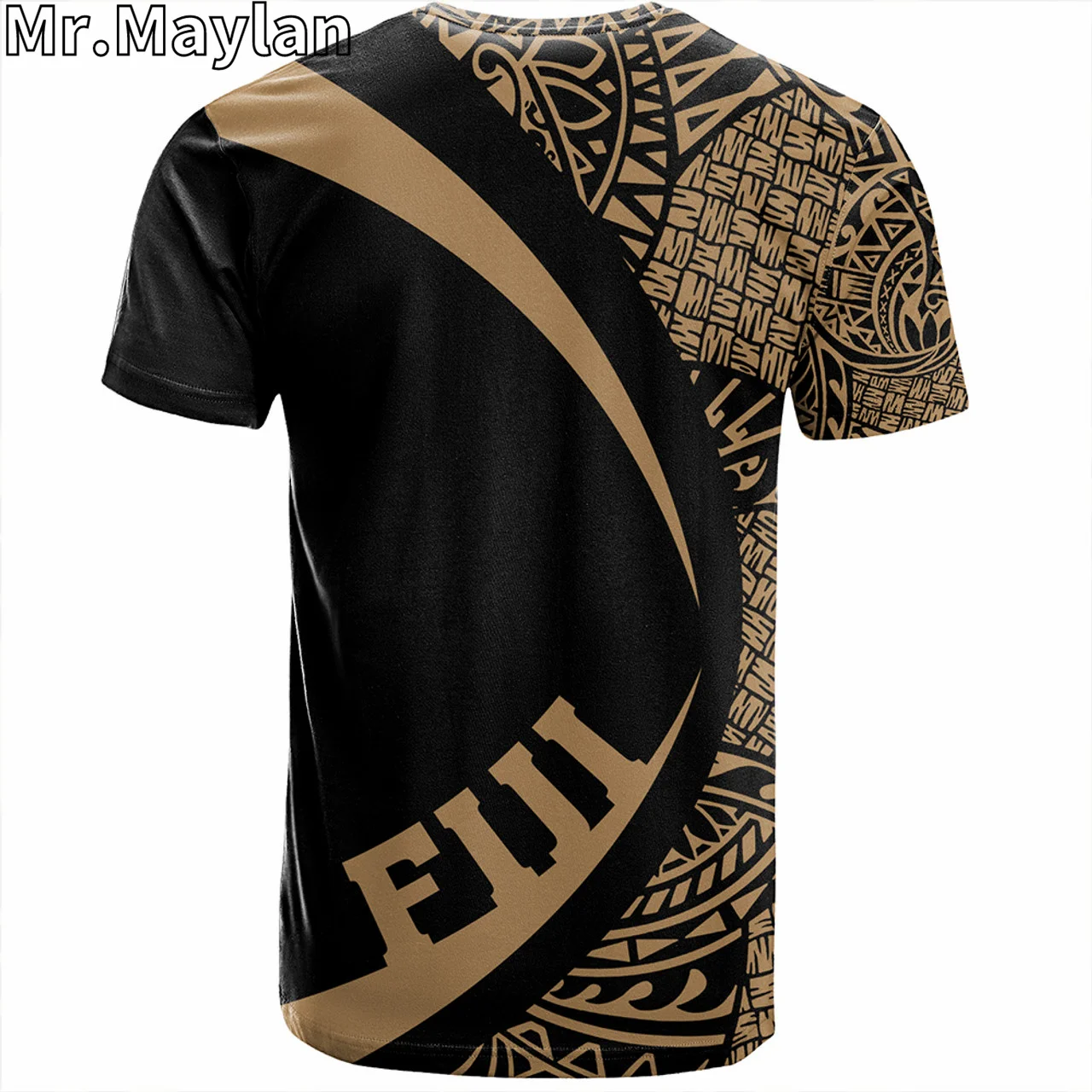 Personalised 3D Fiji Polynesian Hawaii T-Shirt Coat Of Arm Lauhala Gold Circle Tatto Tshirt Men Women Streetwear Unisex Tee Tops