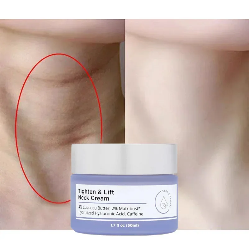 New 2024 Neck Cream Face Lifting Firming Lightening Smoothing Care Lotion Moisturizer Neck Rejuvenation Cream 50ML