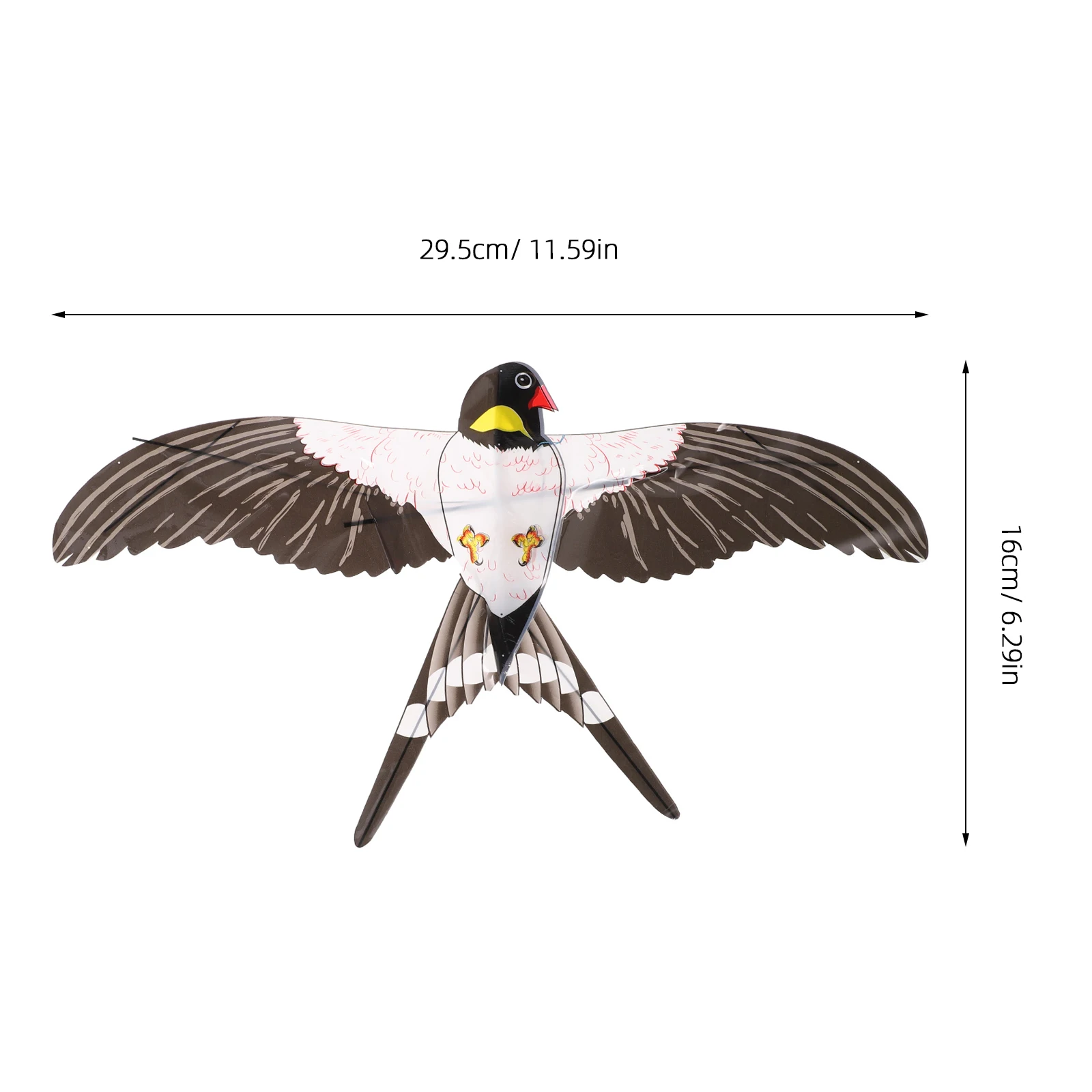 Cometa de pájaro de dibujos animados, caña de pescar de golondrina, Color brillante, fácil de volar, cometa al aire libre para niños, entretenimiento ligero y divertido