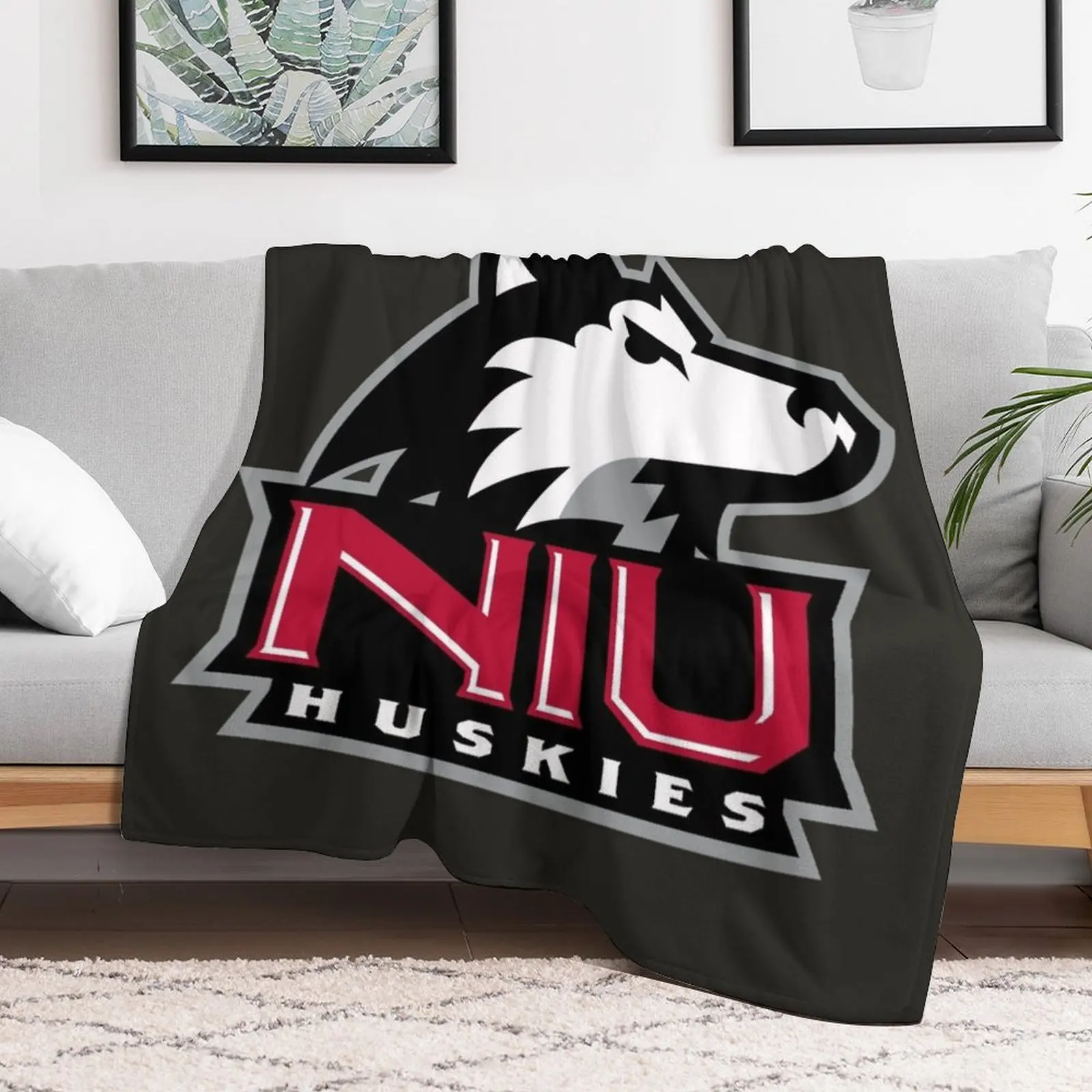 Northern Illinois Huskies Throw Blanket Bed Fashionable Sleeping Bag Designers Shaggy Blankets