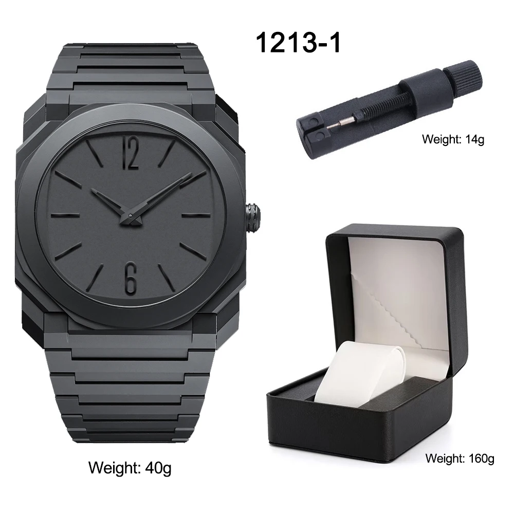 ساعة كوارتز رجالية بلاستيكية خفيفة الوزن ورقيقة للغاية بمينا كبير كوارتز علبة هدايا فاخرة ساعة عمل رجالية مقاومة للماء