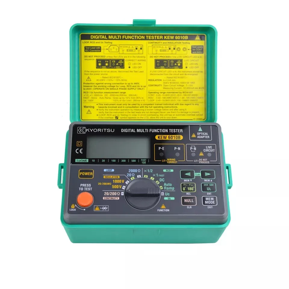 KYORITSU 디지털 다기능 테스터 (5 in 1), 메모리 및 통신 기능, 20/200OHMS, KEW6010A 교체