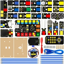 Keyestudio EASY PLUG Super Starter/Ultimate Starter Kit For Arduino STEM EDU/Compatible With Mixly Block Coding Learning Kit