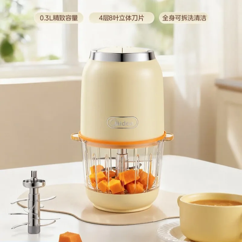

Midea Compact Multifunctional Food Processor: Pureeing, Blending, Mincing, and Filling Preparation Machine