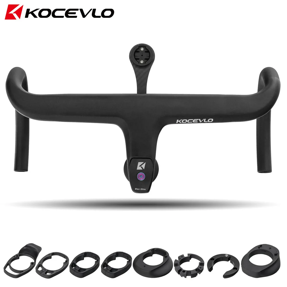 Inner walking track road bicycle carbon fiber one-piece bicycle curved handlebar with code seat washer handlebar accessories