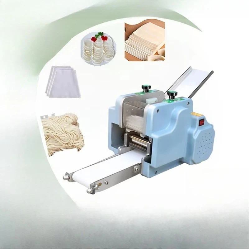 220V High Efficiency Dumpling Empanadas Gyoza Wrapper Machine New Home Commercial Use Tabletop Wonton Grain Making Machines