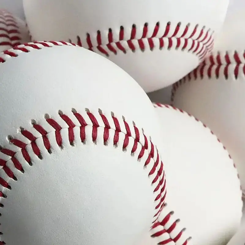 1/3pcs Handmade Baseball Nine Inch Game Training PVC Baseball Rubber Inner Soft Baseball Solid Foam Bouncy Ball Group Athletics