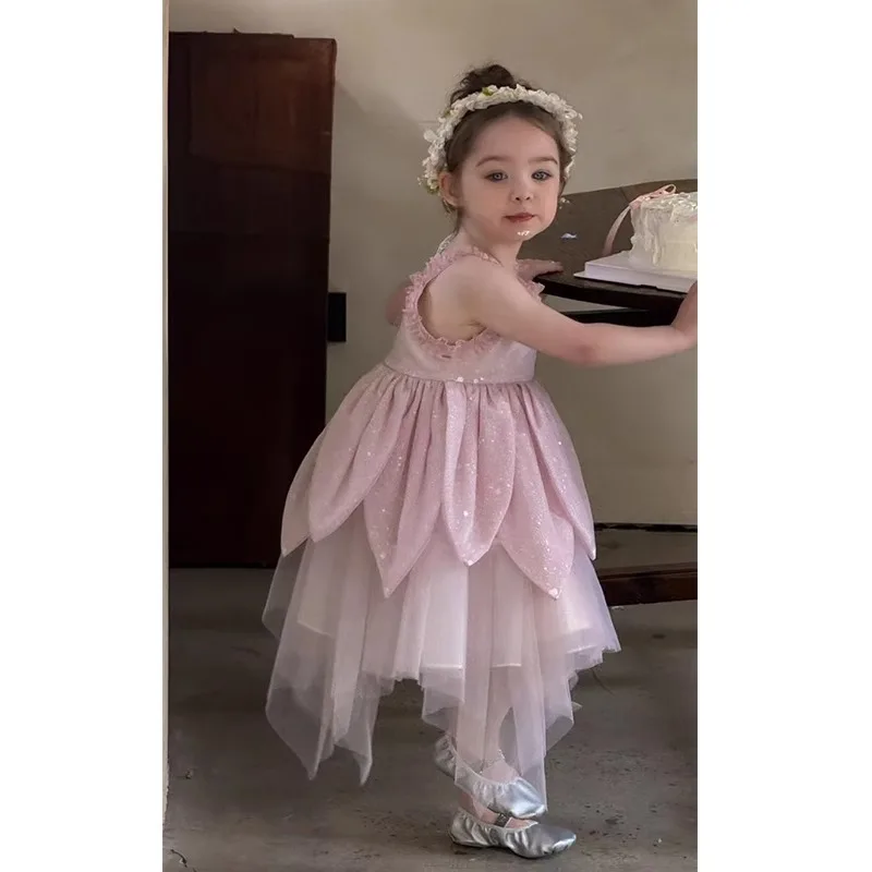 2023 neue Mädchen Tank Top Rock Sommer kinder Strap Rock Baby Mädchen Sommer Kleid kinder Prinzessin Kleid – Detail 7
