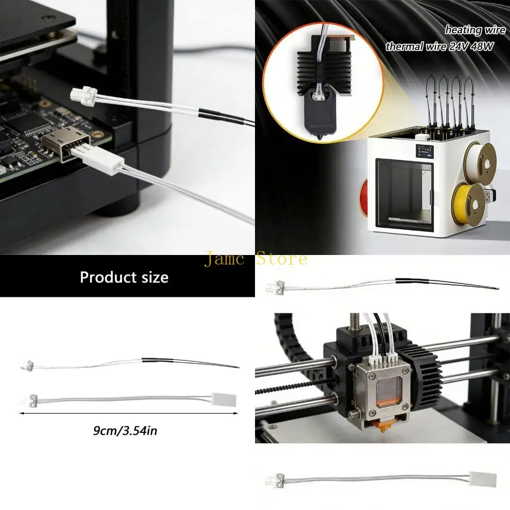 

LX0B 3D Printer Heating Wire 24V 48W Thermally Sensing Replacement For U1 3D Printer