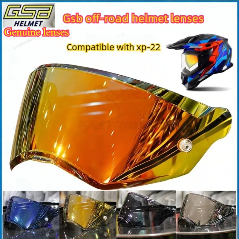 

Линзы для шлема GSB XP22, оригинальный мотоциклетный шлем, высокая четкость, высокая прозрачность, дневные и ночные очки, козырек