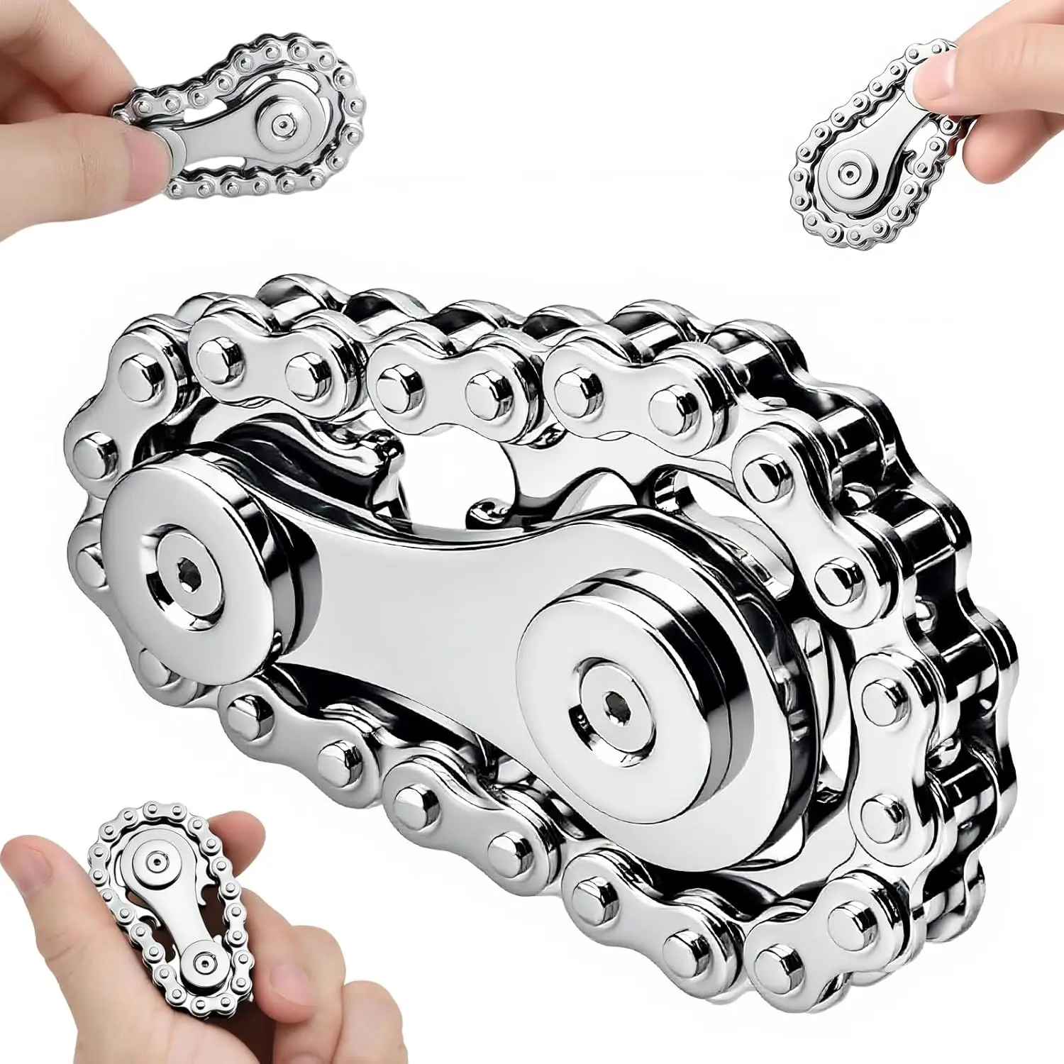1pc Metal Gear Fidget Spinner Tool for Adults, Desk Toy for Stress Relief & Focus, Hand Spinner, Anxiety Relief, Office Desk