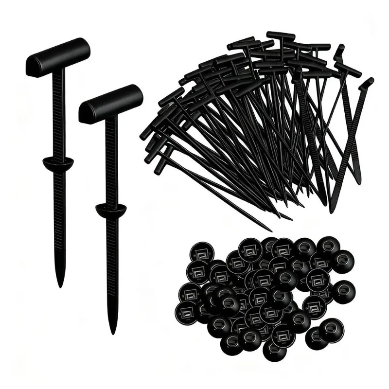 100/200pcs Nylon Universal Cable Tie Buckle Heavy Duty Self-Locking Zip Ties Holder with Pin Fasteners Car Body Zipties