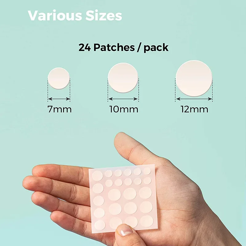 Face Acne Pimple Spot Scar Care Treatment Stickers Facial Skin Care Blackhead Removal Freckle Patches 24pcs/48pcs/72pcs