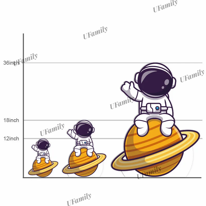 18/24/36inch Astronaut Rocket Cutouts Children Space Theme Birthday Backdrop DIY Decor  Baby Shower Outer Space Party Decor