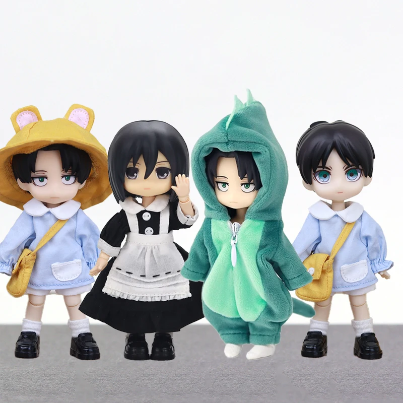 

levi Akerman OB11 Doll BJD Movable Joints Anime Figures Complete Full Set Anime Merchandise Toy Gift Collectible Model