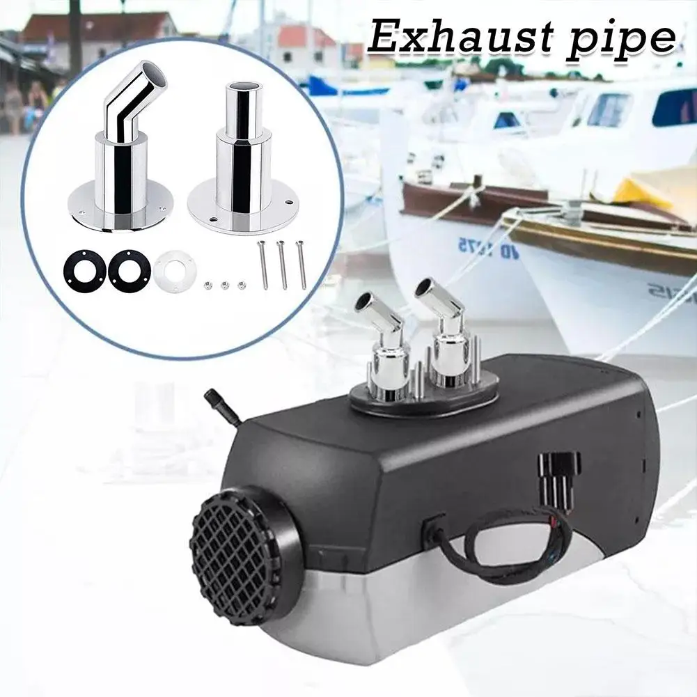 

Thru Hull Exhaust Skin Fitting for 22mm 24mm Inner Diameter Hose Pipe 316 Steel Air Diesel Heater Hardware Part Q4A9