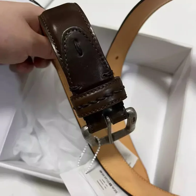 Vivim WMV cordovan Belt 35mm cordovan เข็มขัดหนังสไตล์ญี่ปุ่น