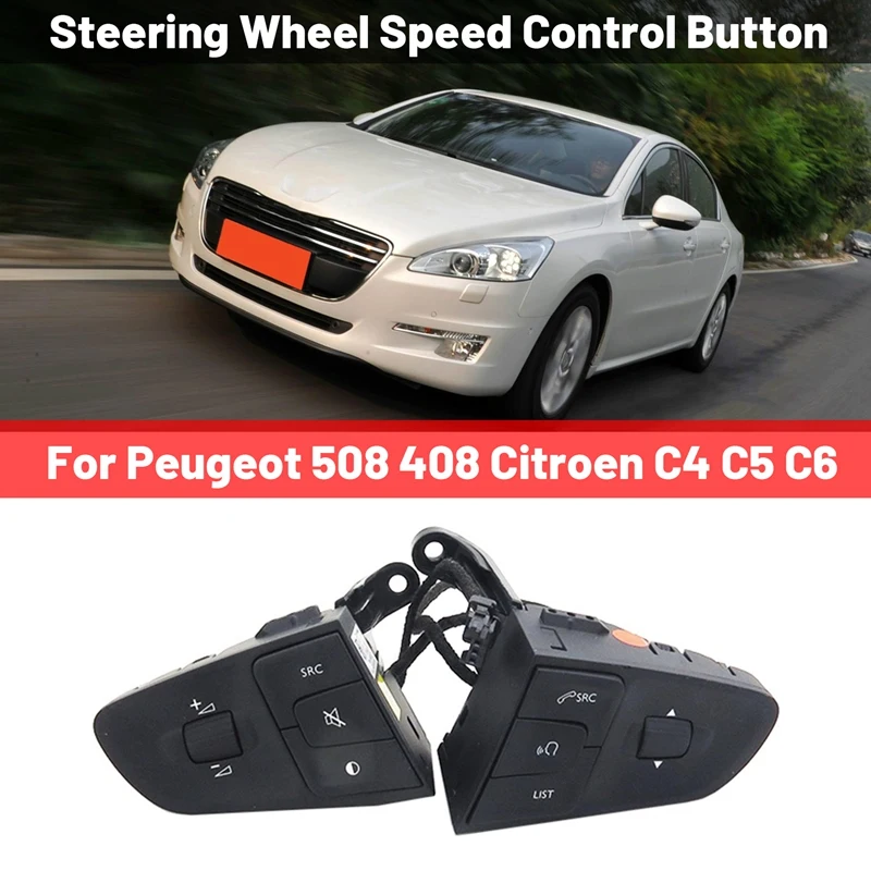 

Car Cruise Control Switch Bluetooth Switch Music Switch Car Accessories For Peugeot 508 508 SW