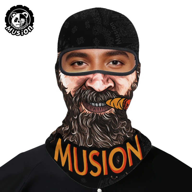 DIY Balaclava Ski Mask Motorcycle Full Face Mask Outdoor Hood Headwear Ghosts Skull Mask Men Women For Halloween view 4