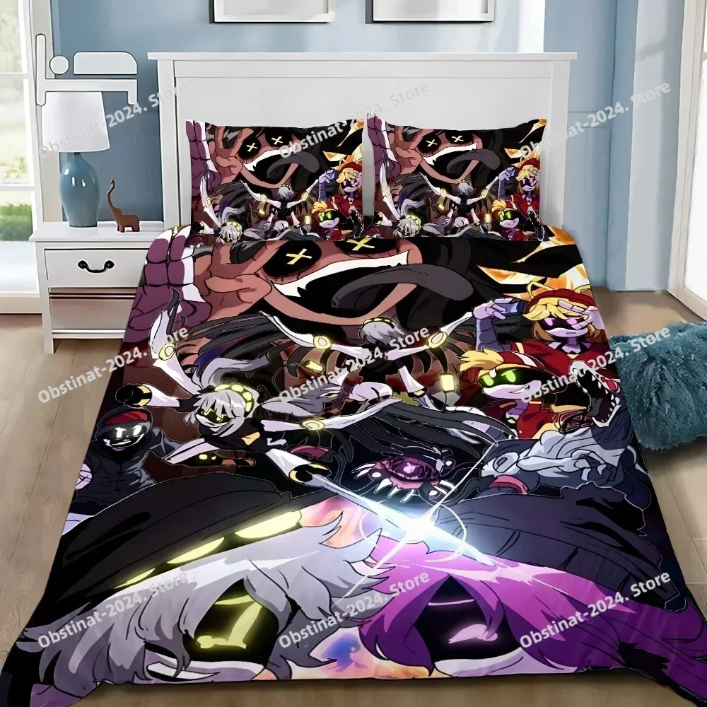 Cartoon Duvet Pillowcase Bedding Set Adult Boy M-Murder D-Drones Girl Bedroom Decoration Children Gift Single Double Large Size