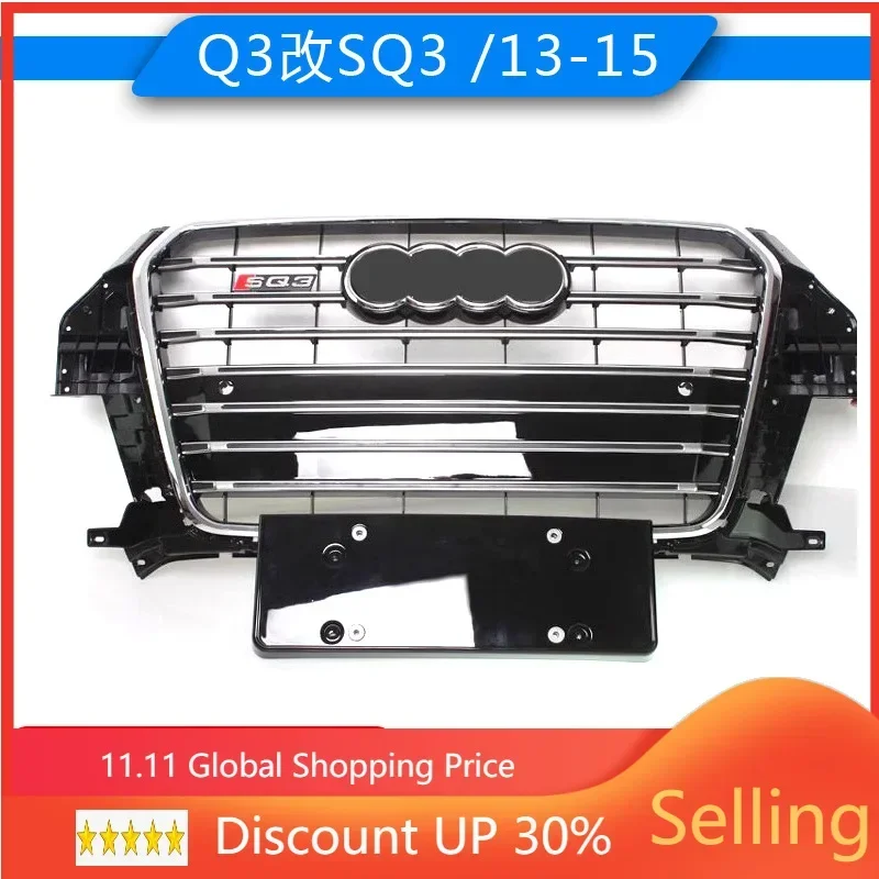 

Car Front Bumper Grille Grill For 2013-2015 Audi Q3 Hot Rod Auto Salon upgrade SQ3 auto Racing grills