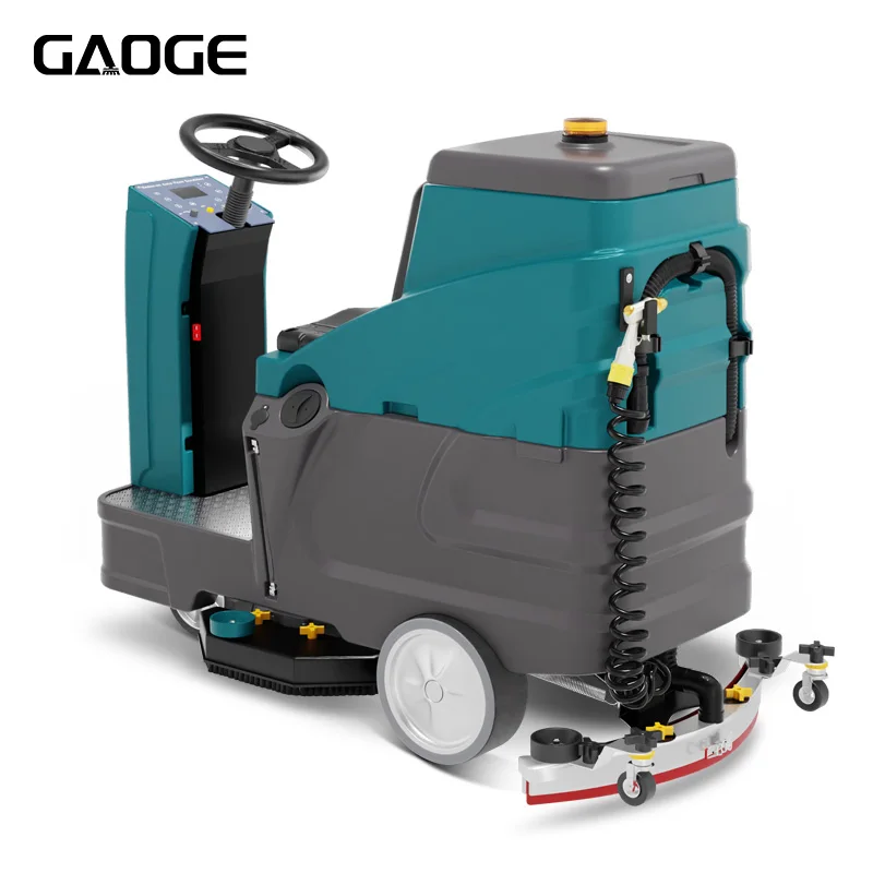 

X68 Highly Acclaimed 2 Brushes Commercial Scrubber Cleaning Equipment Floor Scrubber Dryer Ride on Floor Scrubber With CE