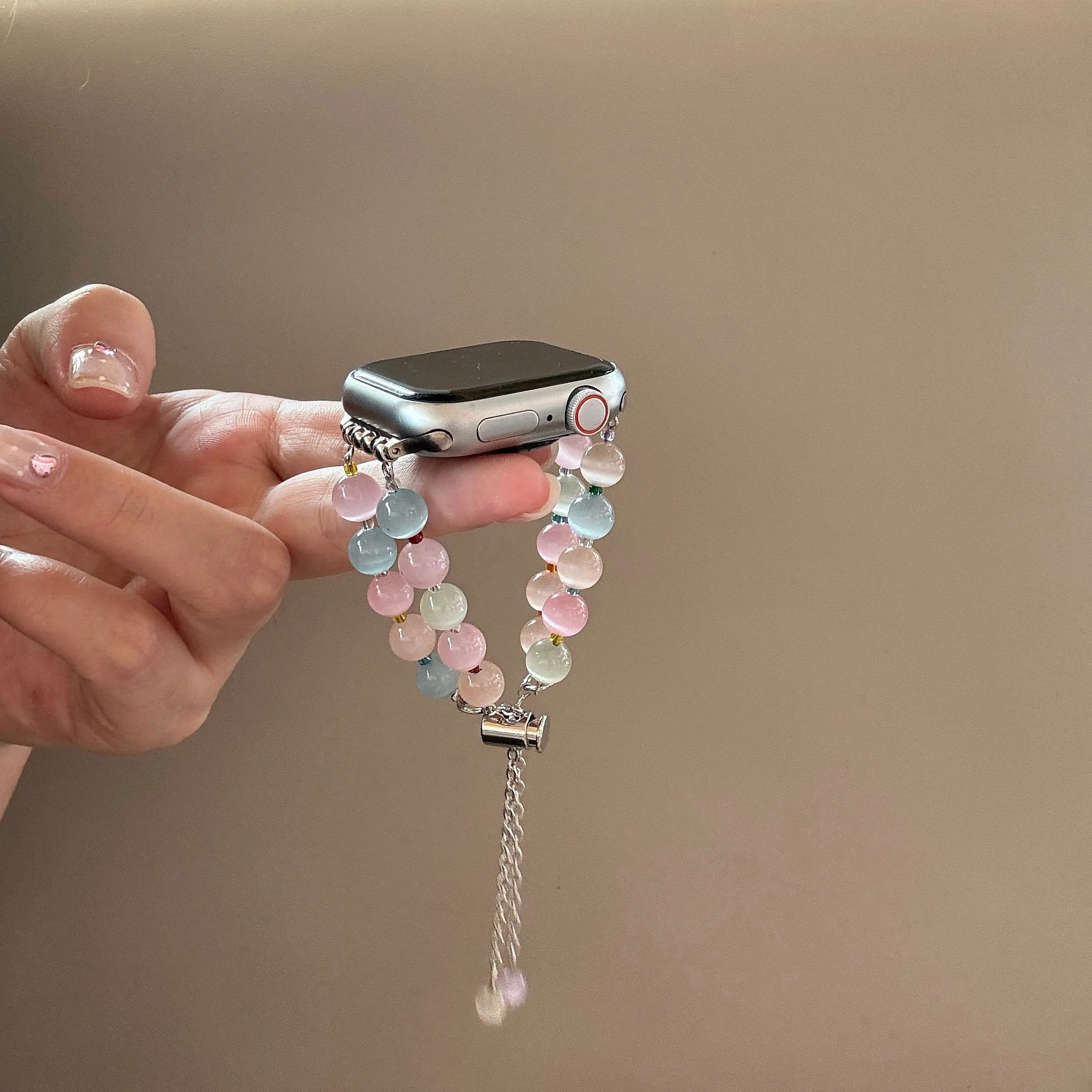 

Clear crystal bead compatible iWatch strap 38mm 40mm 41mm 42mm 44mm 45mm 49mm fashionable strap