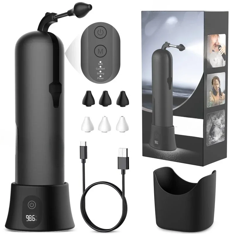 200ml Water Tank Safe Cleaning Care Waterproof Nasal Washer Electric Cleansing Sinus Rinse Heat System Nasal Irrigator