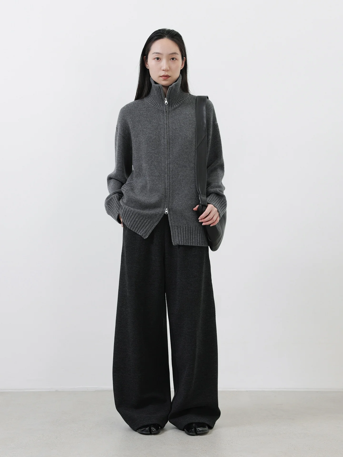 

Seei женский шерстяной вязаный открытый кардиган длинный све на молнии Ne повседневный теплый зимний модный женский трикотаж