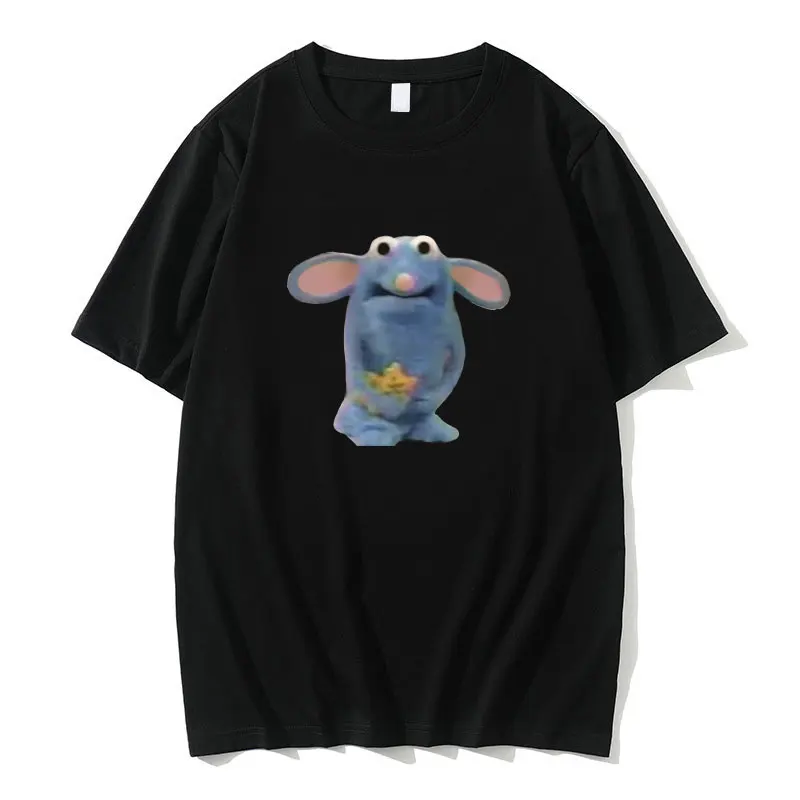 Funny Tutter Mouse Print T-shirt Men's Cute T Shirts Summer Men Women Fashion Casual Loose Tshirt Unisex 100% Pure Cotton Tees