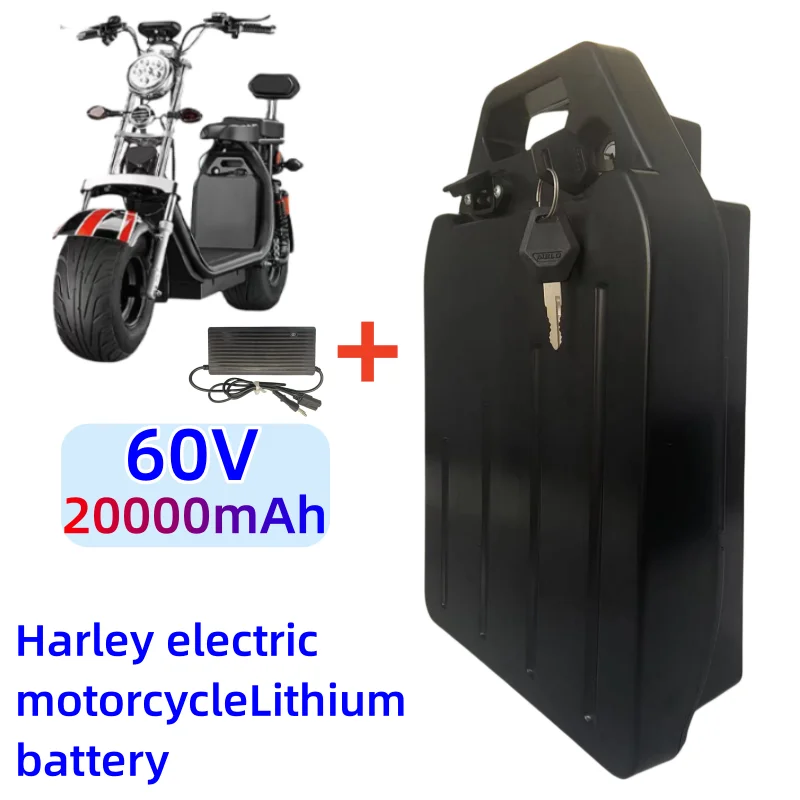 

60V 20ah Electric Motorcycle Waterproof Lithium Battery 18650 CELL 300-1800W Use For Harley Scooter Bicycle