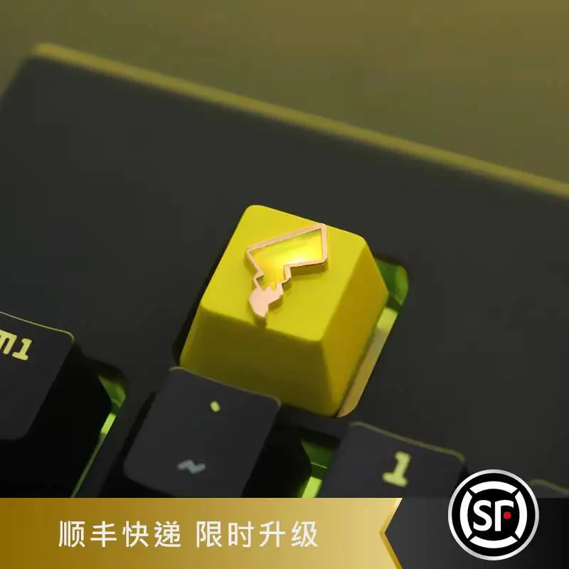Customized anime related logo icons mechanical keyboard, zinc aluminum alloy metal personalized keycaps keys
