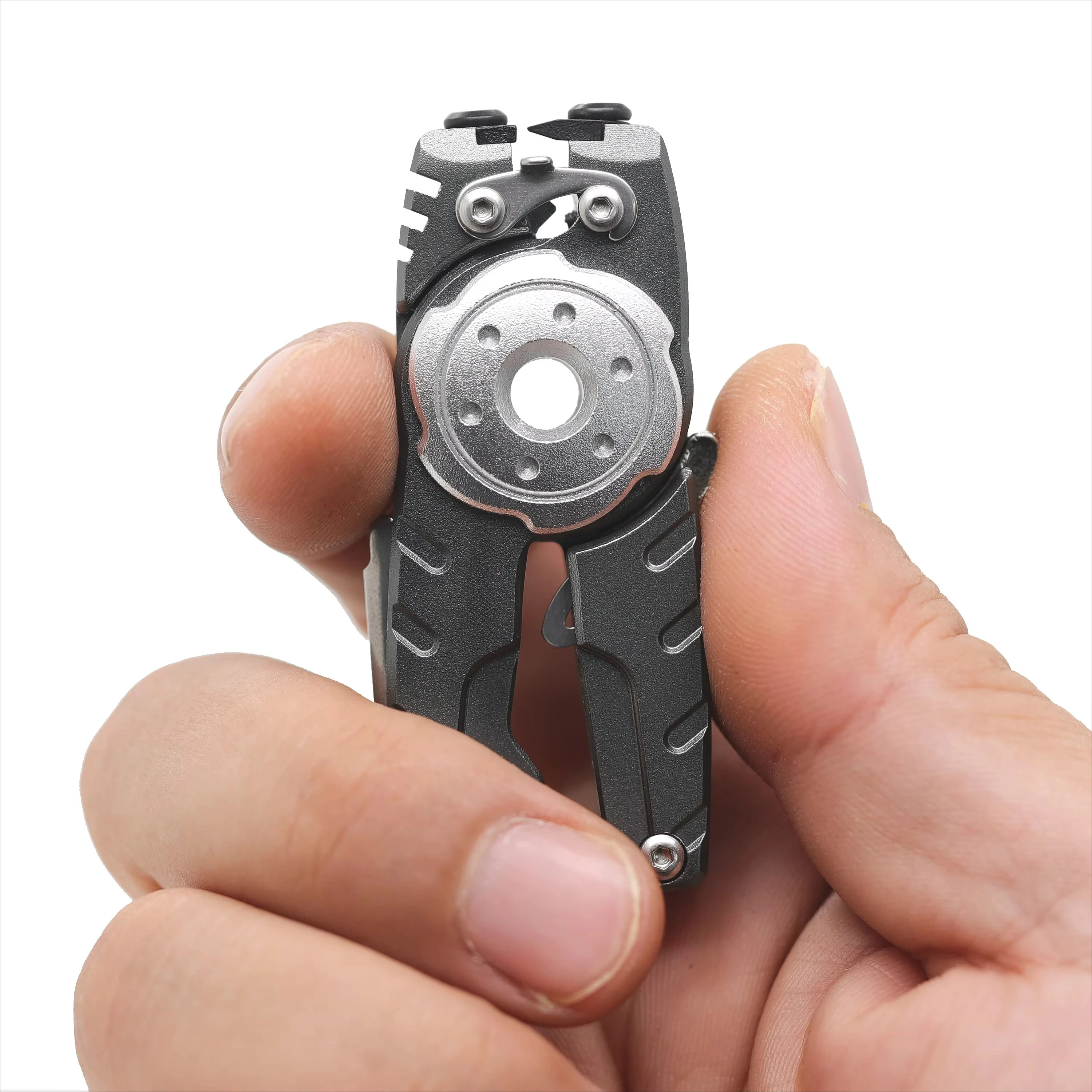 SAMSFX 6 in 1 Fast Tie Quick Nail Knotter Line Cutter Clippers Nipper Hook Sharpener Fishing Tackle Fly Fishing Knot Tying Tool