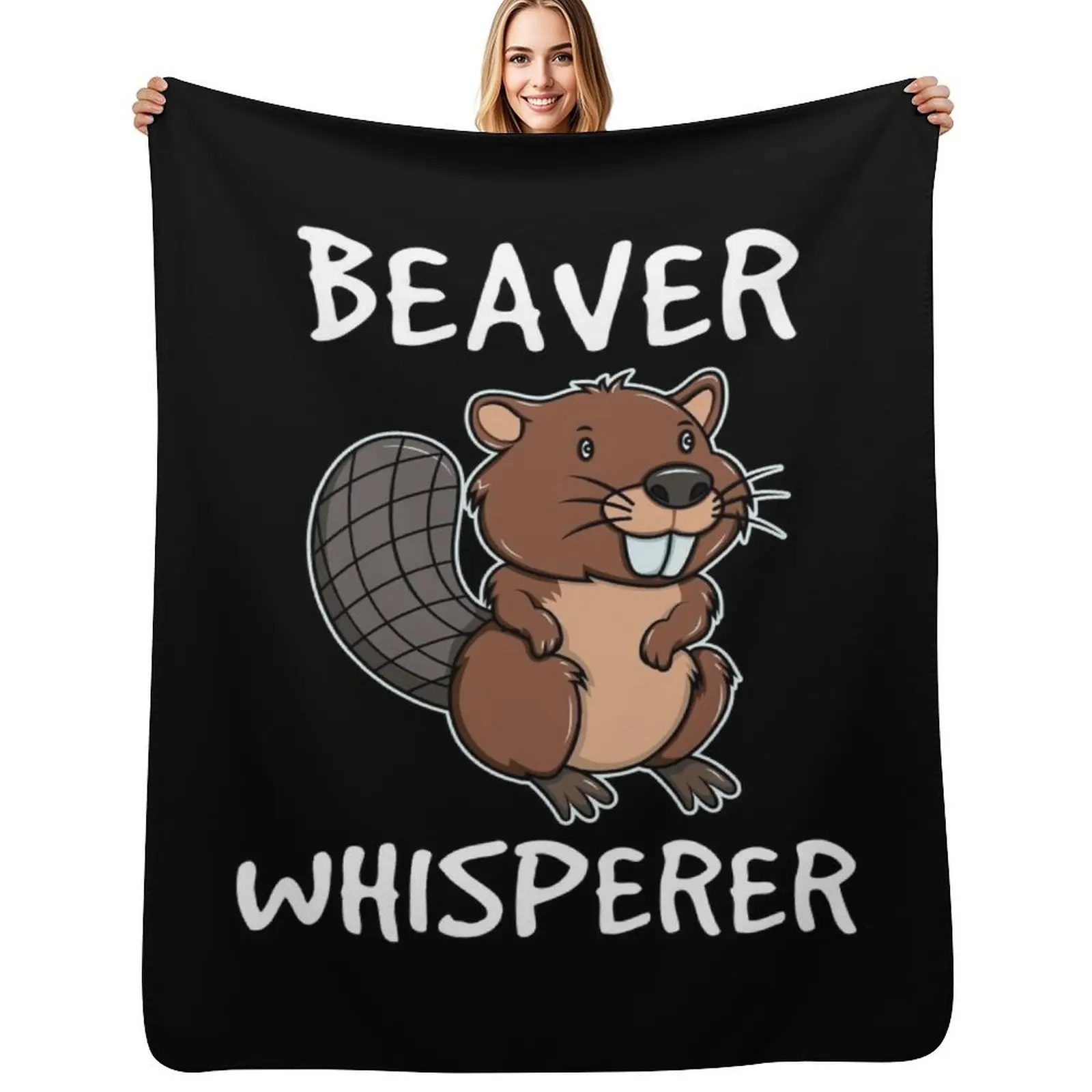 Beaver Life Great Design For A Nature Lover Who Plans The Ne print Throw Blanket Polar Cute Camping Picnic Blankets
