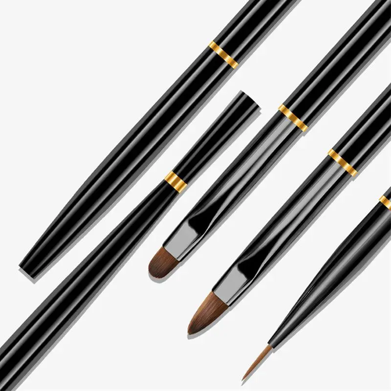 Nagel farbe Mal stift 3 Pull Pen Set schwarzer Stab Schnitz pinsel Blume Haken Linie Stift Nagel Verbesserung Werkzeug Nail Art Pinsel Nägel