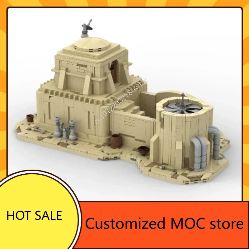 1919PCS Angepasst MOC Space Battle Tatooine Residential Hut Puzzles Technologie DIYAssembly Urlaub Geburtstag Spielzeug Weihnachten Geschenk