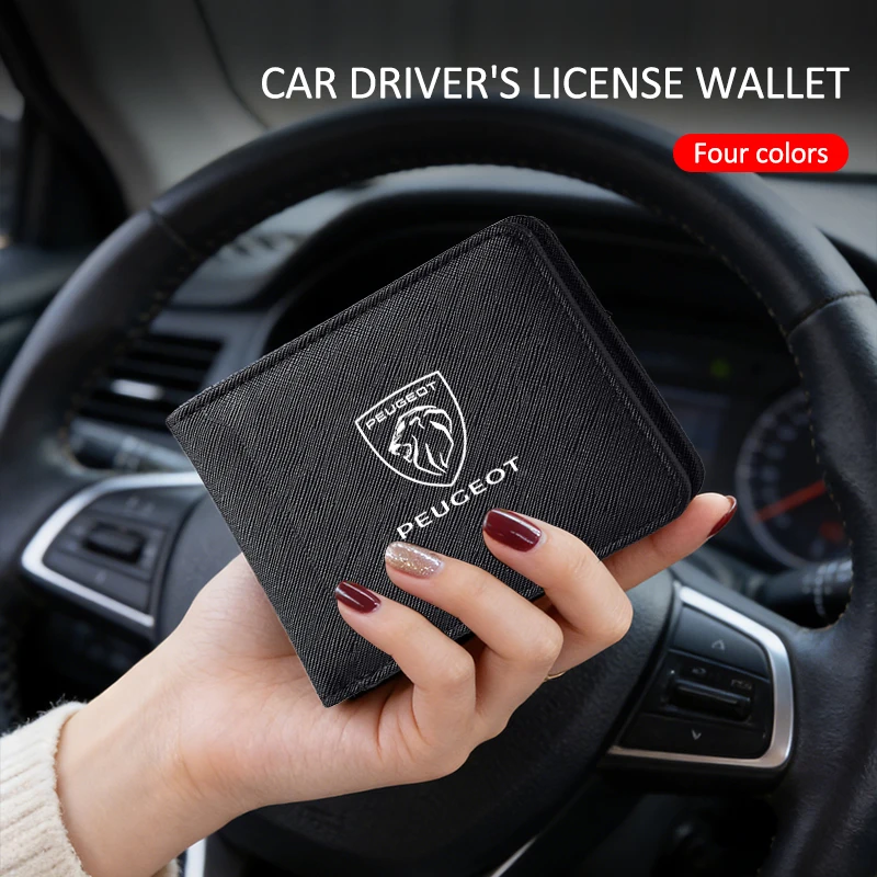 

Fashion Leather Wallet Men Classic Soft Purse Coin Pocket Credit Card Holder For New Peugeot 206 208 207 3008 308 2008 107 508