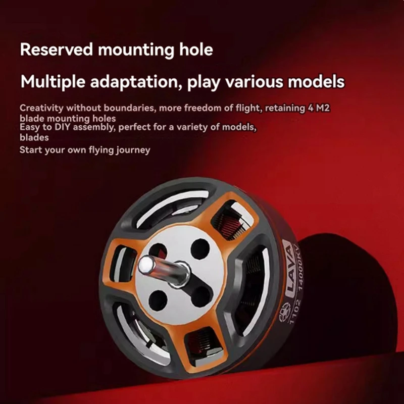 BETAFPV LAVA 1102 14000KV 브러시리스 모터 44MM 케이블 5MM 샤프트 Forpavo Femto Bwhoop Quadcopter RC FPV Drone