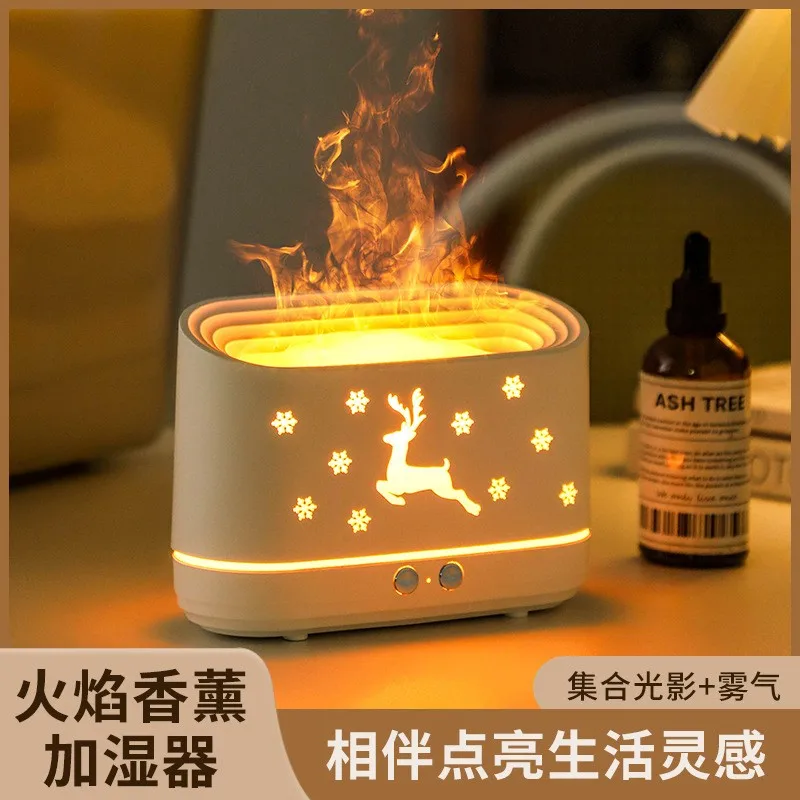 Startseite Desktop Simulation Flamme Nebel Volumen Stumm Luftbefeuchter Schlafzimmer Wohnzimmer Duft Atmosphäre Lampe Aromatreatment Maschine