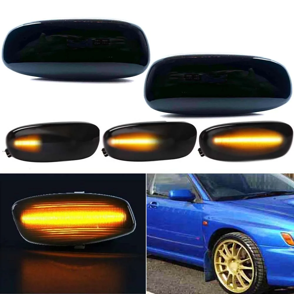 

2pc For Subaru Impreza GC GM GF 1993-2001 Dynamic Amber Led Side Marker Blinkers Lights OEM: 84401FA050 ,84401FA040,SU2530101