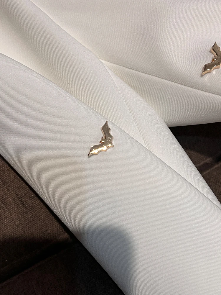 Schickes Design Star Faion Bat Bead Slim Fit Midi-Länge Anzug Jaet A30 Commute Sle Long Sve Formal Damen Jaet