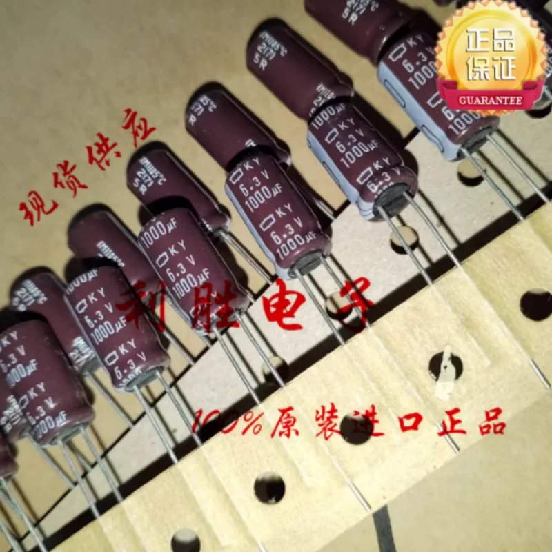 10PCS-100PCS 1000UF 6.3V Japan TDK Electrolytic Capacitor 6.3V 1000UF 8*16 KY High-Frequency Low-Resistance
